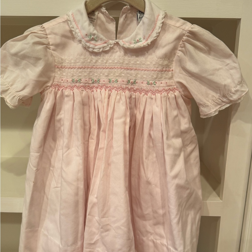 Pink Smocked Baby Dress